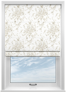 Shabby Chic by Rachel Ashwell Garden Floral, Warm Natural - Roman Blind